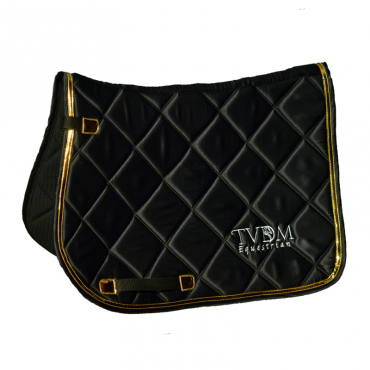 Saddle Pad+Ear Bonnet-Gold edition TVDM EQ